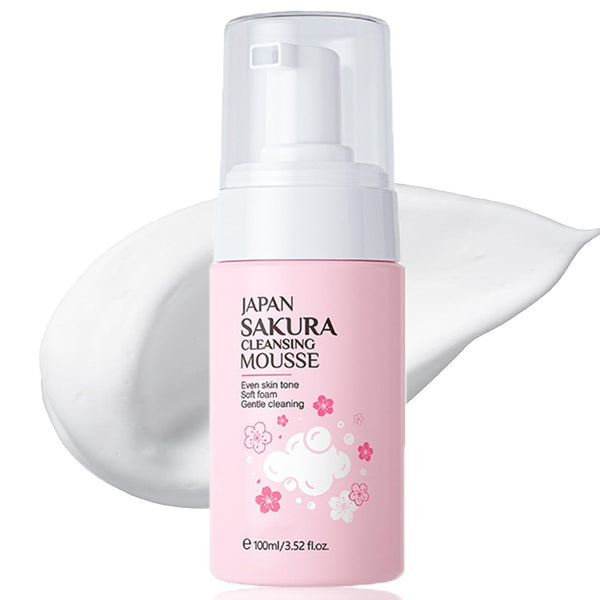 Sabonete Facial em Mousse com Flor de Sakura