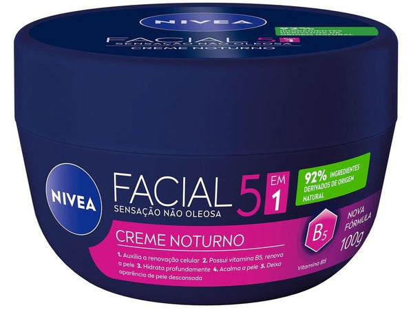 Creme Facial Noturno 5 em 1 com Vitamina